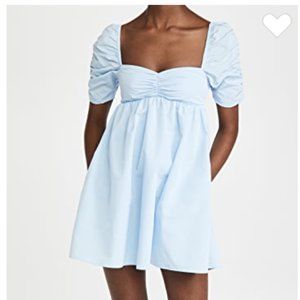 NWOT Amanda Uprichard Ariana Mini Dress-Light Blue